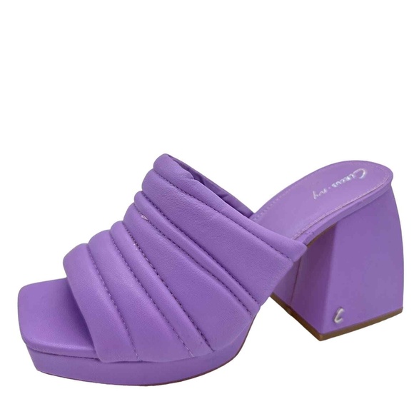 Circus Sam Edelman Womens Platform Shoes Slide Sandals Marlie Chunky Purple 8.5 - Picture 1 of 10